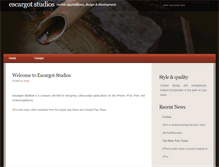 Tablet Screenshot of escargotstudios.com
